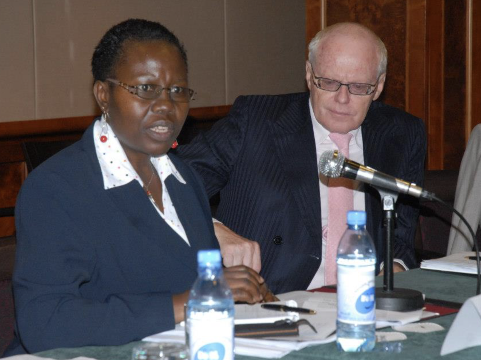 Florence Butegwa and Valdis Birkavs